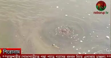রাজশাহীর গোদাগাড়ীতে পদ্মা পাড়ে গ্যাসের বুদবুদ নিয়ে এলাকায় চাঞ্চল্য